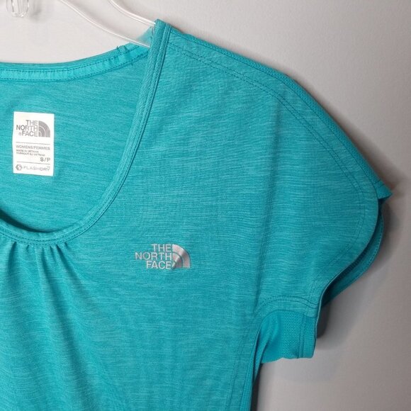 The North Face Flash Dry Shirt Turquoise Small - Picture 2 of 9